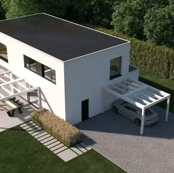 Villa avec carports