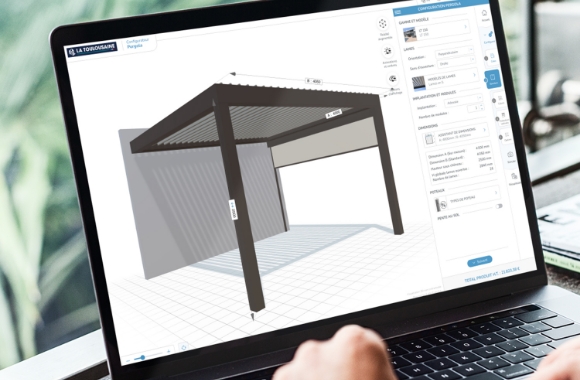 Configurateur visualisation pergola