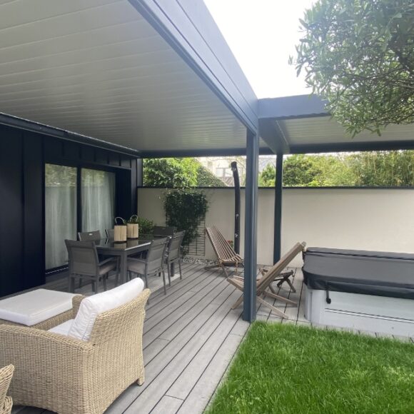 Réalisation Stores Nantais : double pergola